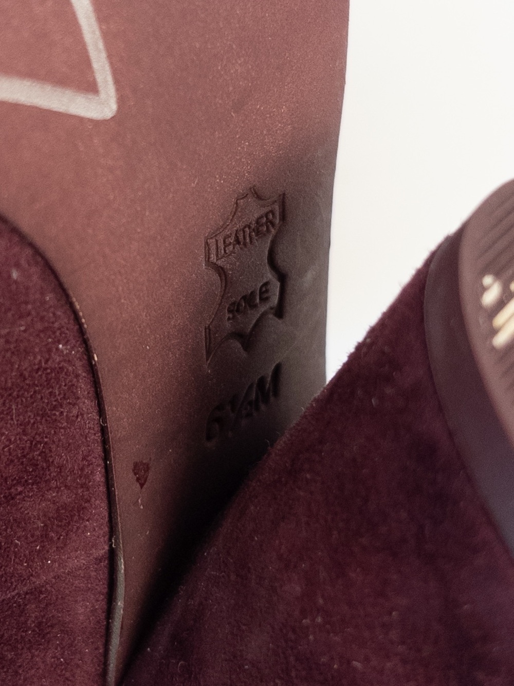 Tory Burch Lucia Suede Pumps in Burgundy Fig - Picture 14 of 14